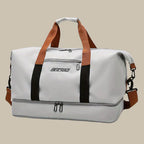 Men's Duffel Bag Water-Repellent Oxford with Shoe Compartment 35-45L Travel Gym Bag 19.7x9.8x11 Inches