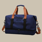 Men's Duffel Bag Water-Repellent Oxford with Shoe Compartment 35-45L Travel Gym Bag 19.7x9.8x11 Inches