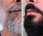 Davy Men's Grey Coverage Bar Shampoo Natural Color Restoring Anti-Gray Hair and Beard Care