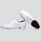 Smooth Ballroom Dance Shoes Lace-Up Suede Sole Low Heel Comfortable Men’s Dance Footwear