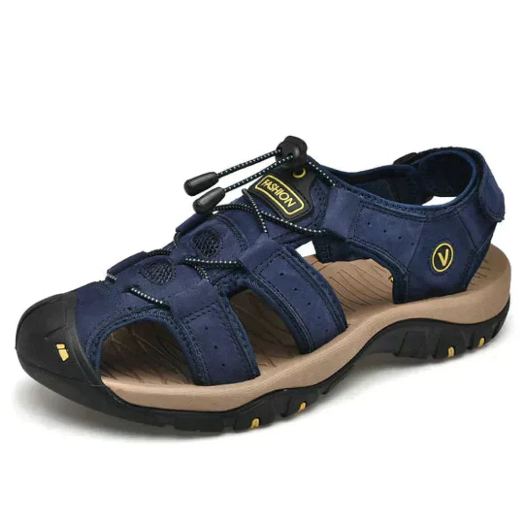 Men's Orthopedic Sport Sandals with Arch Support Adjustable Closures Comfortable Footbed