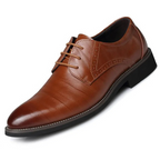 Men's Oxford Dress Shoes Synthetic Leather Lace-Up Classic Formal Business Footwear