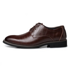 Men's Oxford Dress Shoes Synthetic Leather Lace-Up Classic Formal Business Footwear