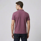 Men's Short Sleeve Embroidered Polo Shirt Classic Comfortable Fit Versatile Style