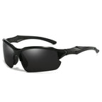 Men's Sports Sunglasses Polarized Lenses UV400 Protection Lightweight Secure Fit Matte Black Blue Red Silver