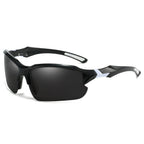 Men's Sports Sunglasses Polarized Lenses UV400 Protection Lightweight Secure Fit Matte Black Blue Red Silver