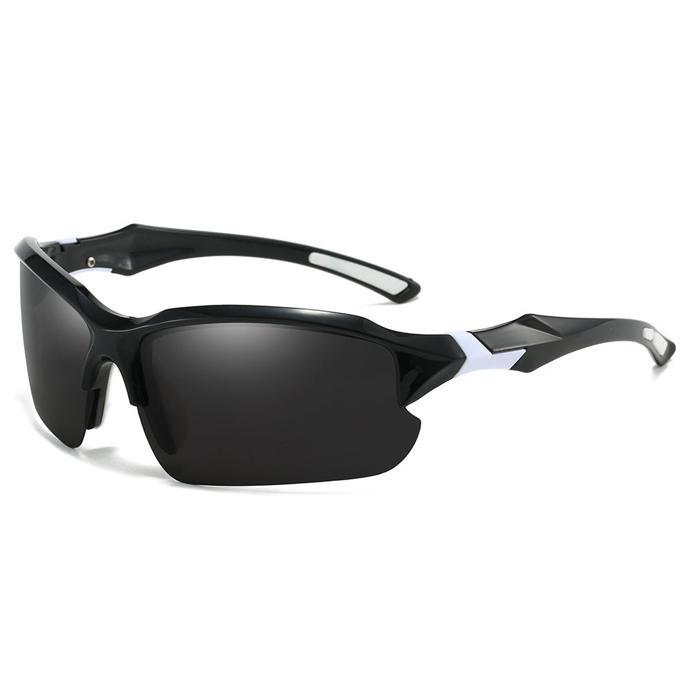 Men's Sports Sunglasses Polarized Lenses UV400 Protection Lightweight Secure Fit Matte Black Blue Red Silver