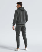 Men's Zip-Up Hoodie and Jogger Set Cotton Blend Athletic Casual Comfort Fit
