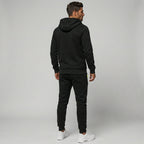 Men's Zip-Up Hoodie and Jogger Set Cotton Blend Athletic Casual Comfort Fit