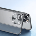 Davy Aluminum iPhone Case Aircraft Grade CNC Milled Lightweight Bumper with Polycarbonate Back Panel