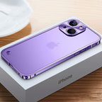 Davy Aluminum iPhone Case Aircraft Grade CNC Milled Lightweight Bumper with Polycarbonate Back Panel
