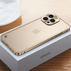 Davy Aluminum iPhone Case Aircraft Grade CNC Milled Lightweight Bumper with Polycarbonate Back Panel