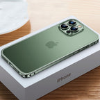 Davy Aluminum iPhone Case Aircraft Grade CNC Milled Lightweight Bumper with Polycarbonate Back Panel
