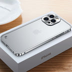 Davy Aluminum iPhone Case Aircraft Grade CNC Milled Lightweight Bumper with Polycarbonate Back Panel