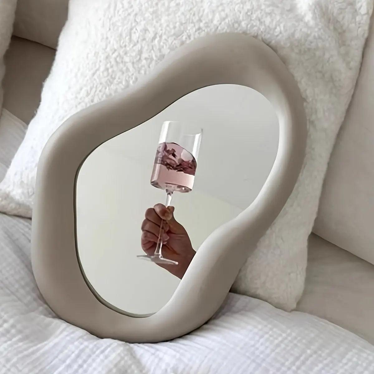 Abstract Distortion Wall Mirror Irregular Shape Artistic Decorative Home Accent