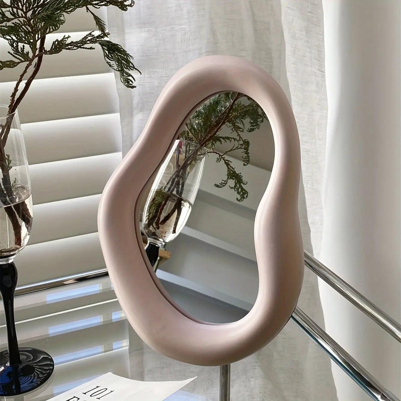 Abstract Distortion Wall Mirror Irregular Shape Artistic Decorative Home Accent