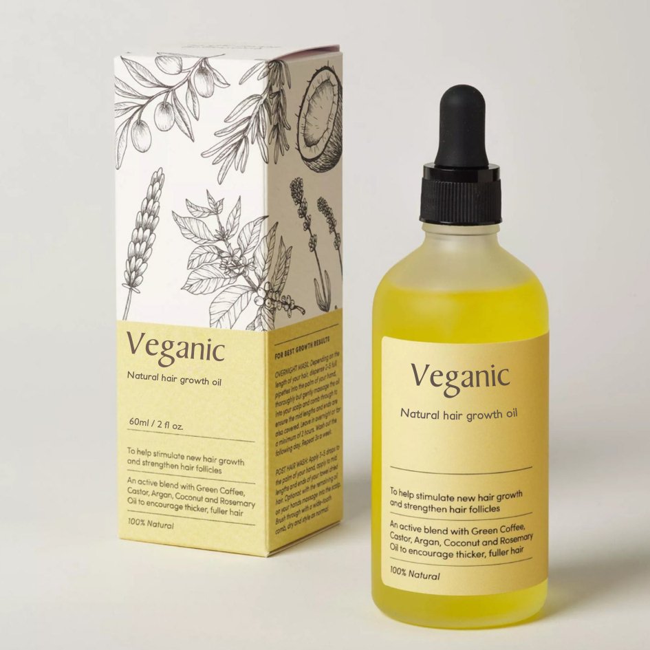 Davy Natural Hair Growth Oil Vegan Strengthens Revitalizes Thin Brittle Hair 1 Pack