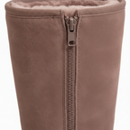 Warm Waterproof Suede Sheepskin Boots with Side Zipper for Women Winter Outdoor