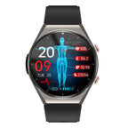 Davy HealthGuard Pro Smartwatch with One-Click Blood Sugar, Blood Pressure, ECG, HRV, Heart Rate Monitor
