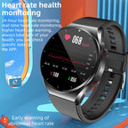 Davy HealthGuard Pro Smartwatch with One-Click Blood Sugar, Blood Pressure, ECG, HRV, Heart Rate Monitor