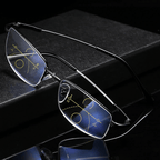 Adaptive Multifocal Glasses with Auto Vision Adjustment Blue Light Filter UV Protection