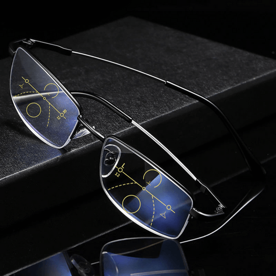 Adaptive Multifocal Glasses with Auto Vision Adjustment Blue Light Filter UV Protection