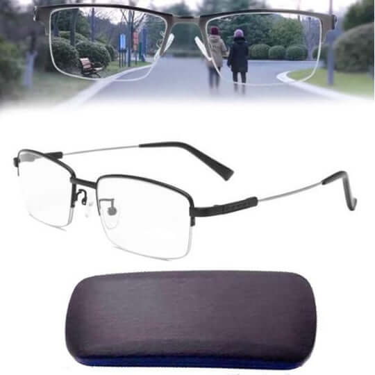 Adaptive Multifocal Glasses with Auto Vision Adjustment Blue Light Filter UV Protection