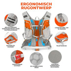 Outdoor Backpack Lightweight Waterproof Reflective 15L Water-Repellent Polyester Trail Hiking Daypack