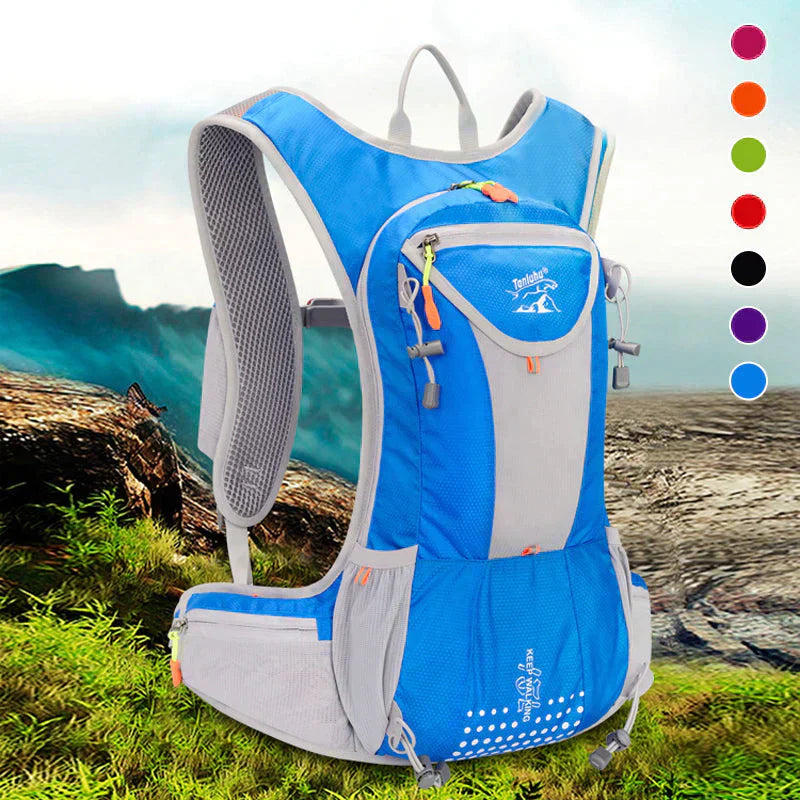 Outdoor Backpack Lightweight Waterproof Reflective 15L Water-Repellent Polyester Trail Hiking Daypack
