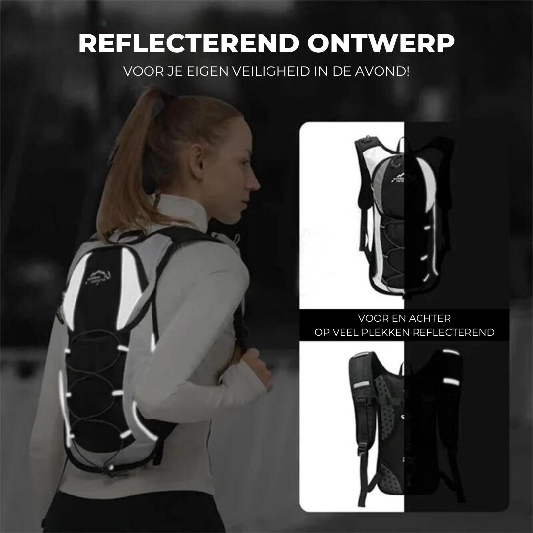 Outdoor Backpack Lightweight Waterproof Reflective 15L Water-Repellent Polyester Trail Hiking Daypack