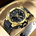 Outdoor Multifunctional Waterproof Luminous Watch with Hardened Durable Exterior