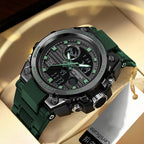 Outdoor Multifunctional Waterproof Luminous Watch with Hardened Durable Exterior