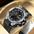 Outdoor Multifunctional Waterproof Luminous Watch with Hardened Durable Exterior