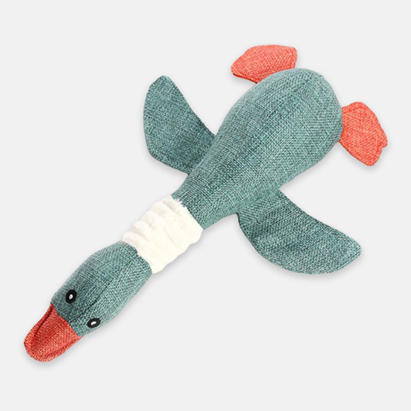 Plush Duck Dog Toy with Squeaker Soft Durable Fabric for Puppies and Adult Dogs