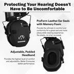 Davy Protective Shooting Headphones Active Noise Cancellation Lightweight Electronic Hearing Protection