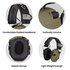 Davy Protective Shooting Headphones Active Noise Cancellation Lightweight Electronic Hearing Protection