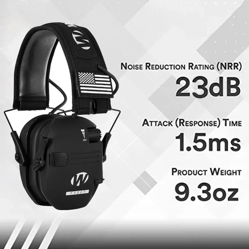 Davy Protective Shooting Headphones Active Noise Cancellation Lightweight Electronic Hearing Protection