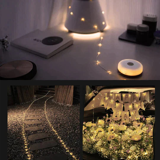Rechargeable Outdoor Lantern with LED Strip Waterproof Portable Camping Light