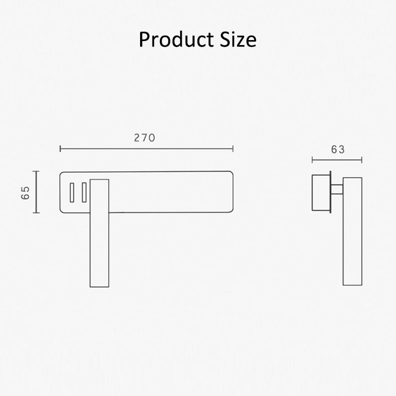 Adjustable LED Wall Lamp for Bedroom Reading with Customizable Brightness and Direction