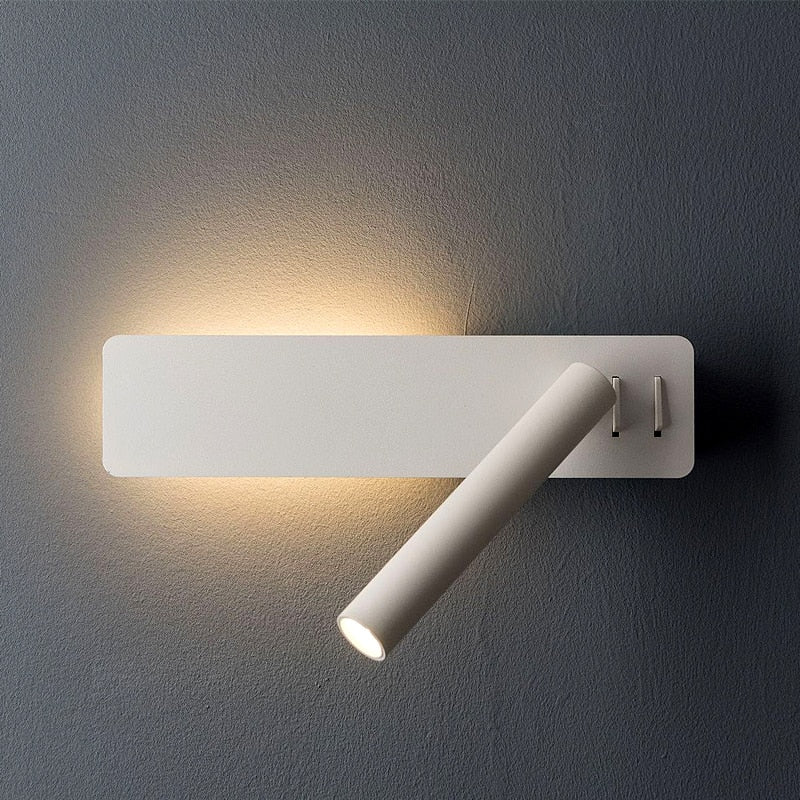 Adjustable LED Wall Lamp for Bedroom Reading with Customizable Brightness and Direction
