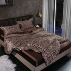 Davy Satin Duvet Cover Set Soft Smooth Hypoallergenic Temperature Regulating Bedding