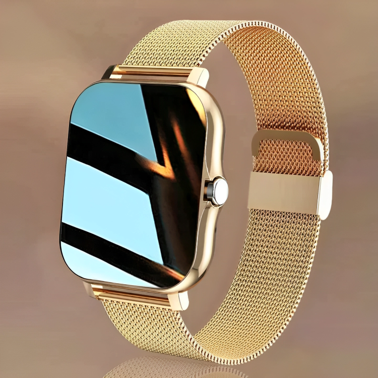 Smartwatch 1.83 Inch Fitness Watch with Health Monitoring Bluetooth Calling Steel Band Alloy Case