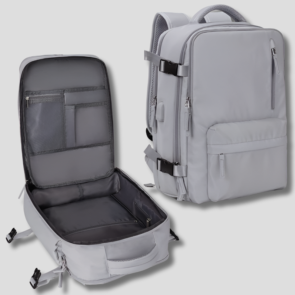 Davy Travel Backpack Expandable Carry-On Organizer Durable Polypropylene 76L Capacity