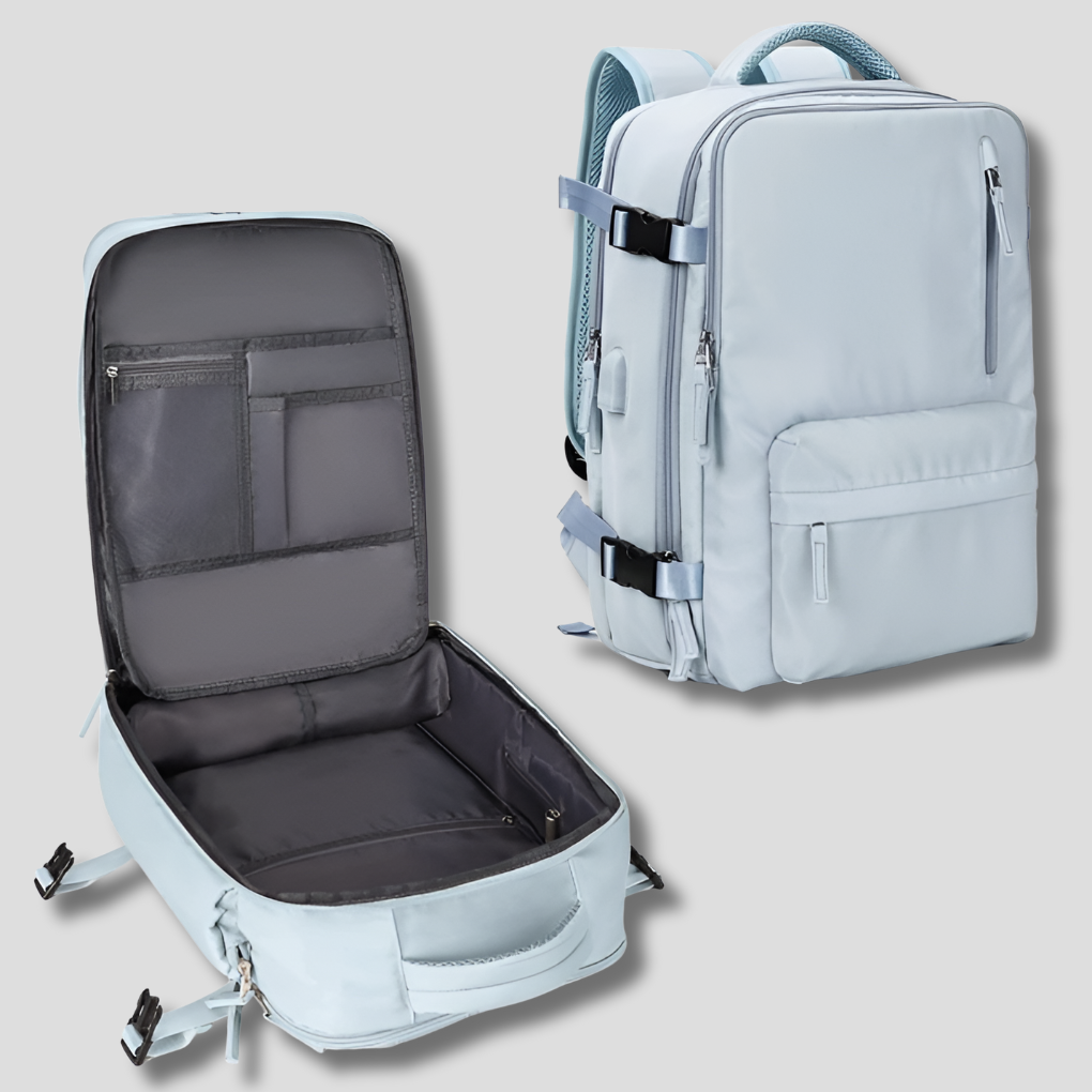 Davy Travel Backpack Expandable Carry-On Organizer Durable Polypropylene 76L Capacity