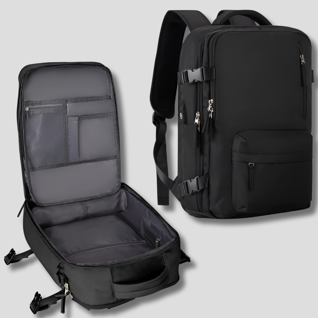 Davy Travel Backpack Expandable Carry-On Organizer Durable Polypropylene 76L Capacity