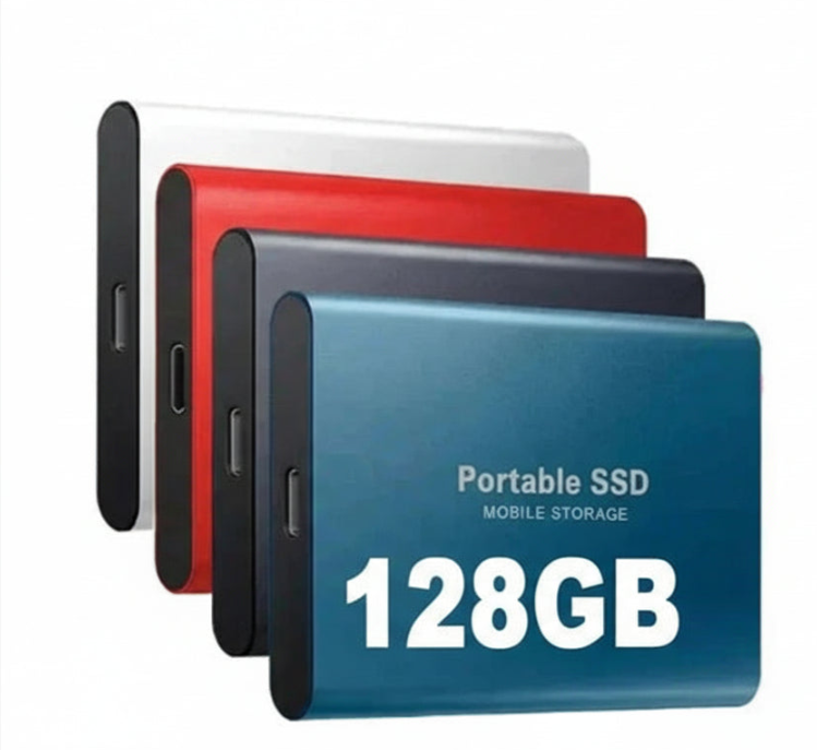 Ultrafast External SSD 128GB Portable ABS Storage Drive for Professional Use