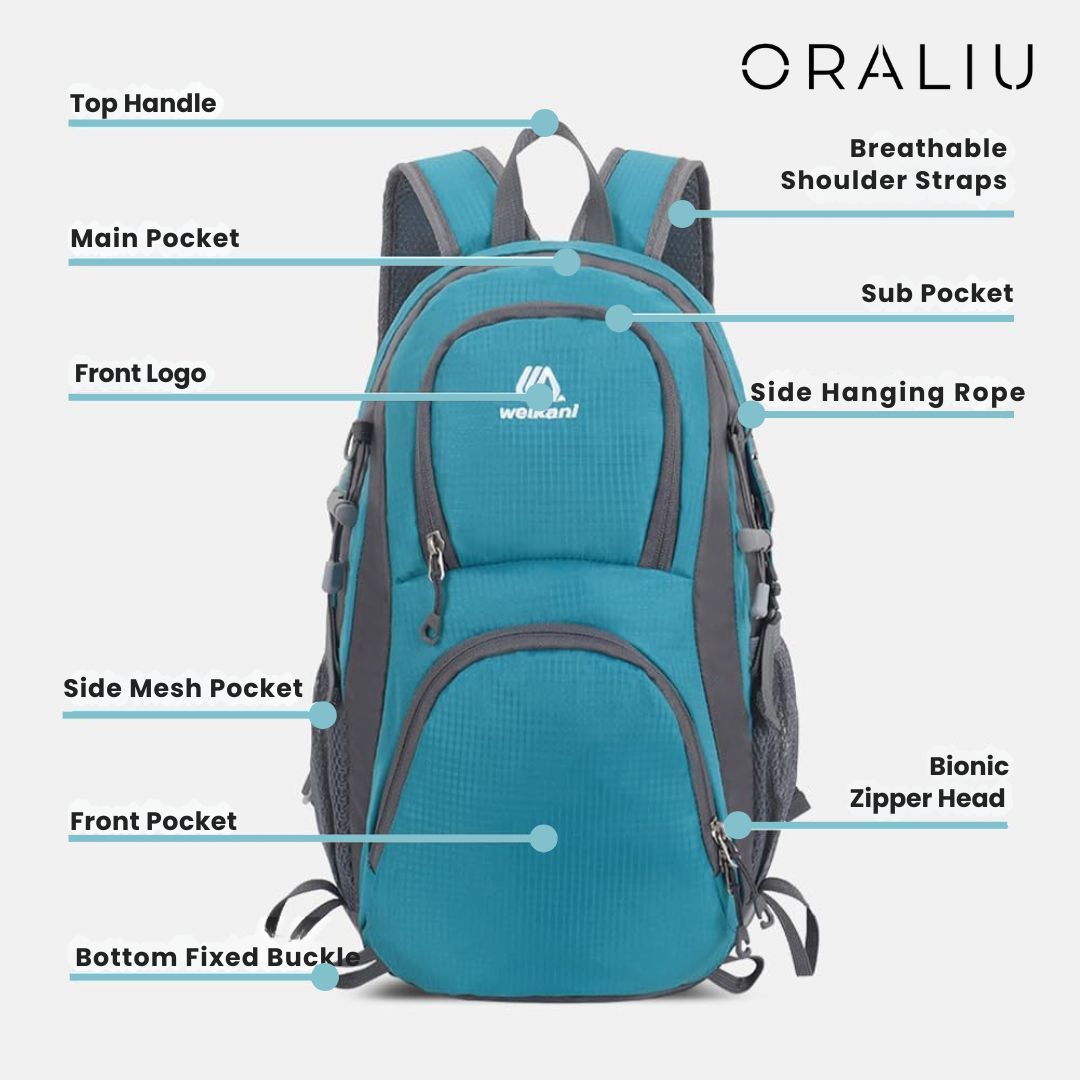 Ultralight Waterproof Outdoor Backpack Lightweight Nylon Daypack for Hiking Camping Travel