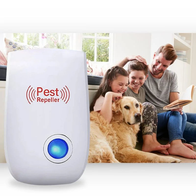 Ultrasonic Mouse and Pest Repeller Odorless Chemical-Free Safe for Children and Pets Plug-In