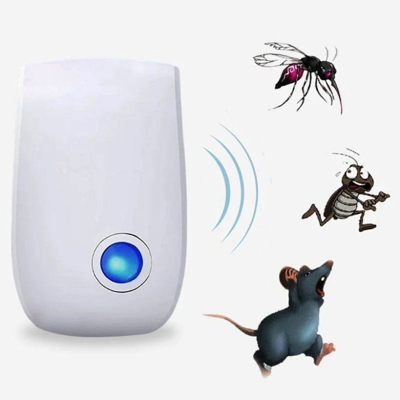 Ultrasonic Mouse and Pest Repeller Odorless Chemical-Free Safe for Children and Pets Plug-In