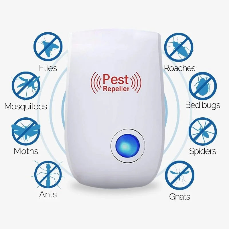 Ultrasonic Mouse and Pest Repeller Odorless Chemical-Free Safe for Children and Pets Plug-In
